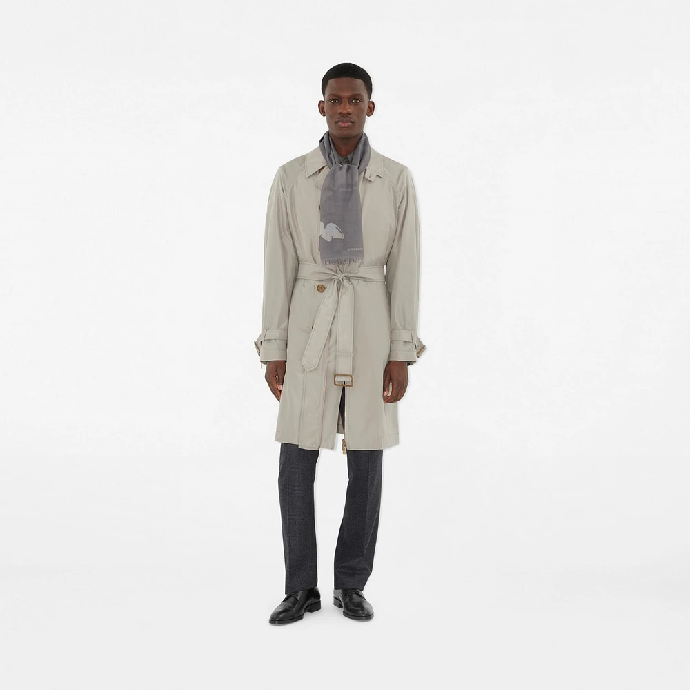 Wide EKD Wool Scarf in Mist | Burberry® Official