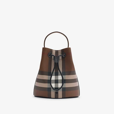Small TB Bucket Bag in Dark birch brown - Women | Burberry® Official
