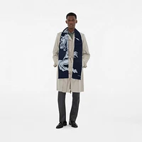Wide EKD Wool Scarf in Bank | Burberry® Official