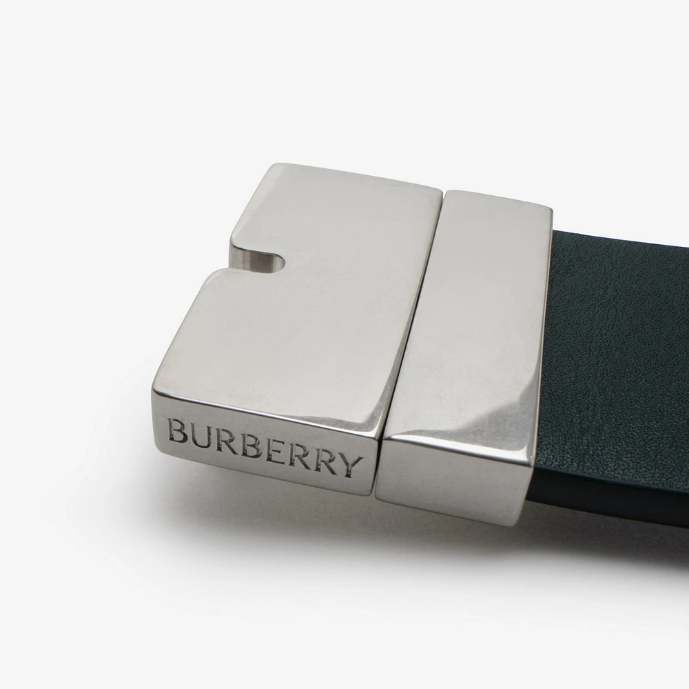 Reversible Leather B Cut Belt in Vine - Men | Burberry® Official