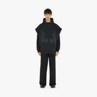 EKD Cotton Hooded Poncho in Black | Burberry® Official