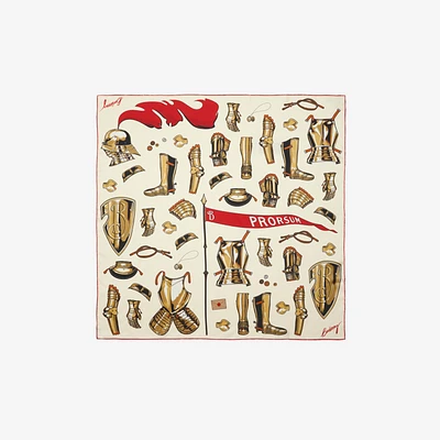 Knight Armour​ Silk Scarf in Cotton | Burberry® Official