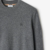 Cashmere Blend Sweater in Grey - Men | Burberry® Official