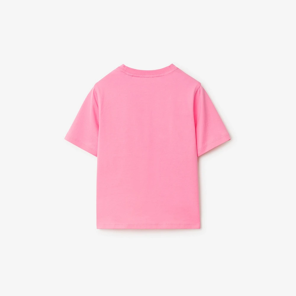 Cotton T-shirt in Blossom | Burberry® Official
