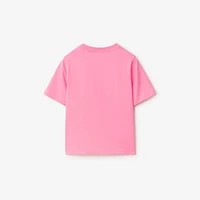 Cotton T-shirt in Blossom | Burberry® Official