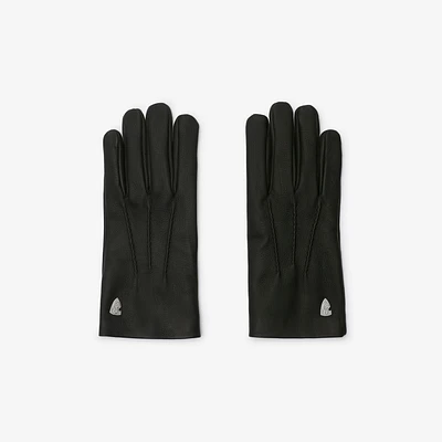 Leather Gloves in Black - Men | Burberry® Official