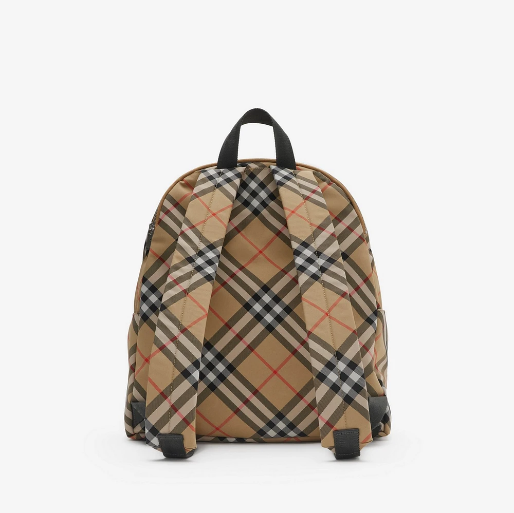 Check Backpack in Sand - Men, Nylon | Burberry® Official