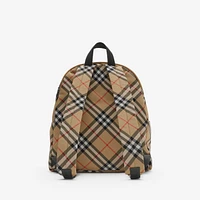 Check Backpack in Sand - Men, Nylon | Burberry® Official