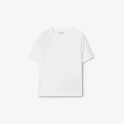 Cotton T-shirt in White | Burberry® Official