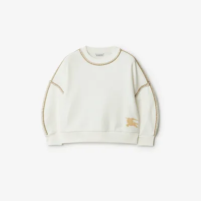 EKD Cotton Sweatshirt in Salt | Burberry® Official