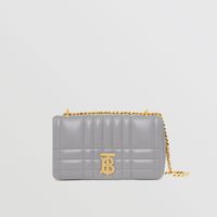 Quilted Leather Small Lola Bag in Cloud Grey - Women | Burberry® Official