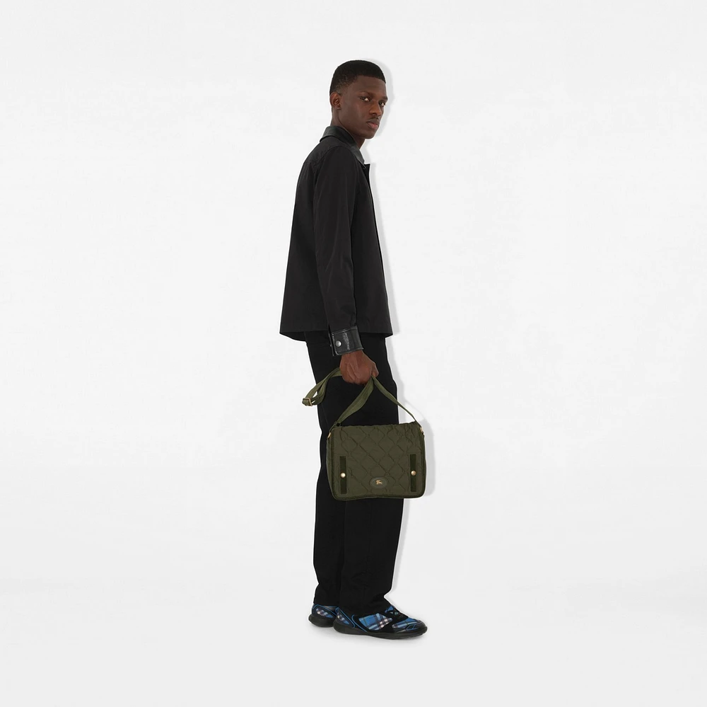 Clifton Messenger Bag​ in Shale - Men, Nylon | Burberry® Official