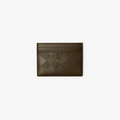 Check Card Case in Military - Men | Burberry® Official