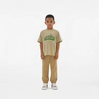 Daisy Logo Cotton T-shirt in Hunter | Burberry® Official