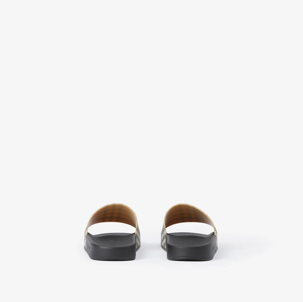 Check Slides in Archive beige - Women | Burberry® Official