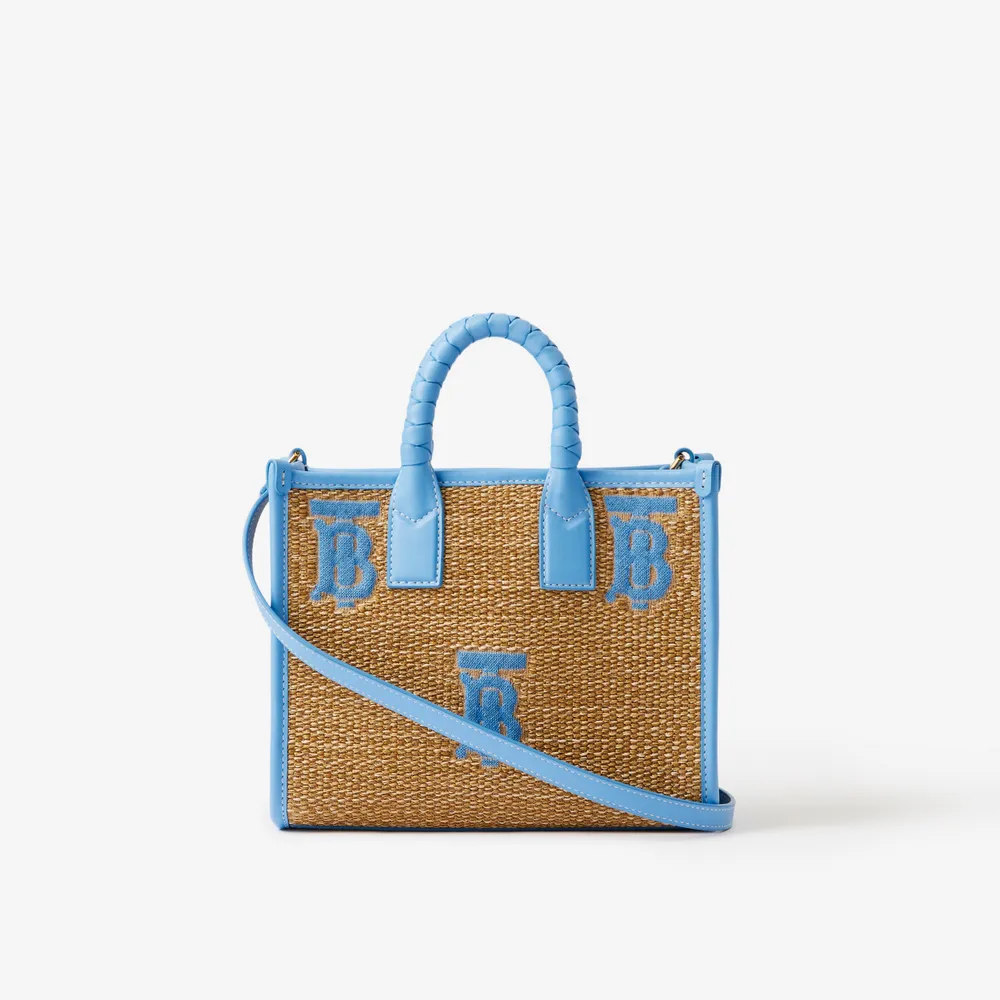 Medium Freya Tote in Natural/cool Sky Blue - Women