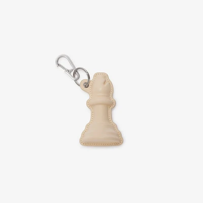 Leather Chess Charm in Calico - Men | Burberry® Official