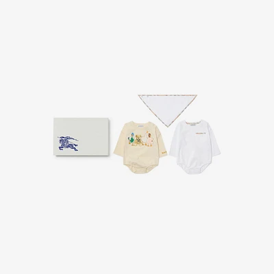 Thomas Bear and Friends Three-piece Baby Gift Set in Multicolour - Children | Burberry® Official