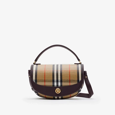 Highlands Crossbody Bag in Sand - Women, Cotton, Linen | Burberry® Official