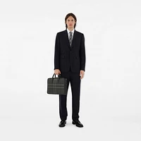 Ainsworth Briefcase in Charcoal grey - Men, Canvas | Burberry® Official