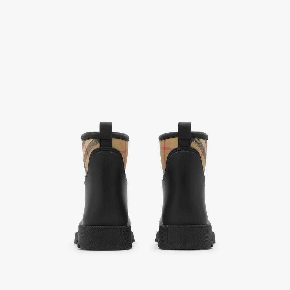 Rubber Marsh Stamp Low Boots​ in Black - Men | Burberry® Official