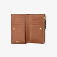 Check Bifold Wallet in Archive beige/briar brown
