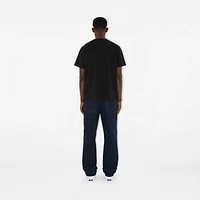 Logo Cotton T-shirt in Black - Men | Burberry® Official