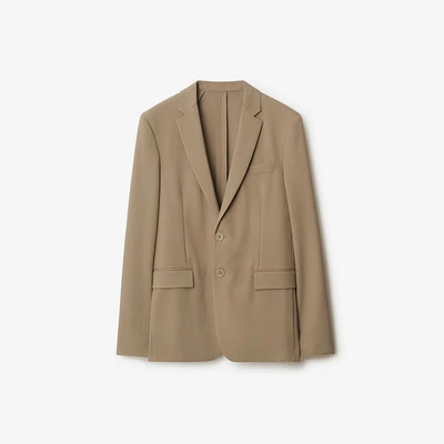 Wool Tailored Jacket in Puddle - Men | Burberry® Official