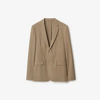 Wool Tailored Jacket in Puddle - Men | Burberry® Official