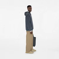 EKD Badge Nylon Hooded Jacket in Magnet - Men | Burberry® Official