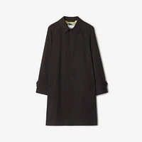 Long Highgrove Gabardine Car Coat in Cog - Men | Burberry® Official