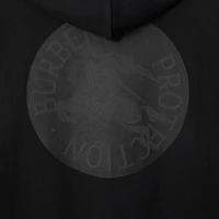 EKD Badge Cotton Zip Hoodie in Black - Men | Burberry® Official