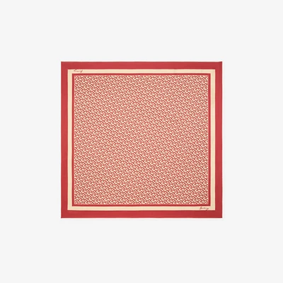 B Charm Silk Scarf in Geranium | Burberry® Official