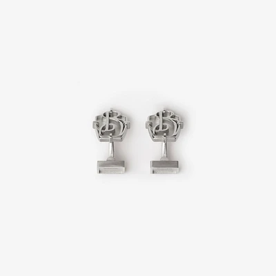 B Charm Cufflinks in Silver - Men | Burberry® Official