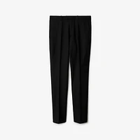 Wool Tailored Trousers in Black - Men | Burberry® Official