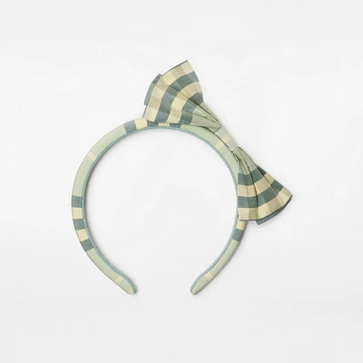 Check Cotton Headband in Breeze - Children | Burberry® Official