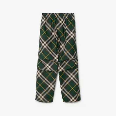Check Trousers in Ivy - Men | Burberry® Official