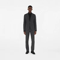 Wool Tailored Trousers in Rock grey - Men | Burberry® Official