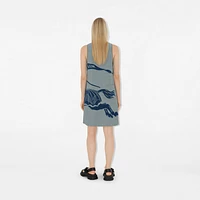 EKD Denim Dress in Denim blue - Women, Cotton | Burberry® Official