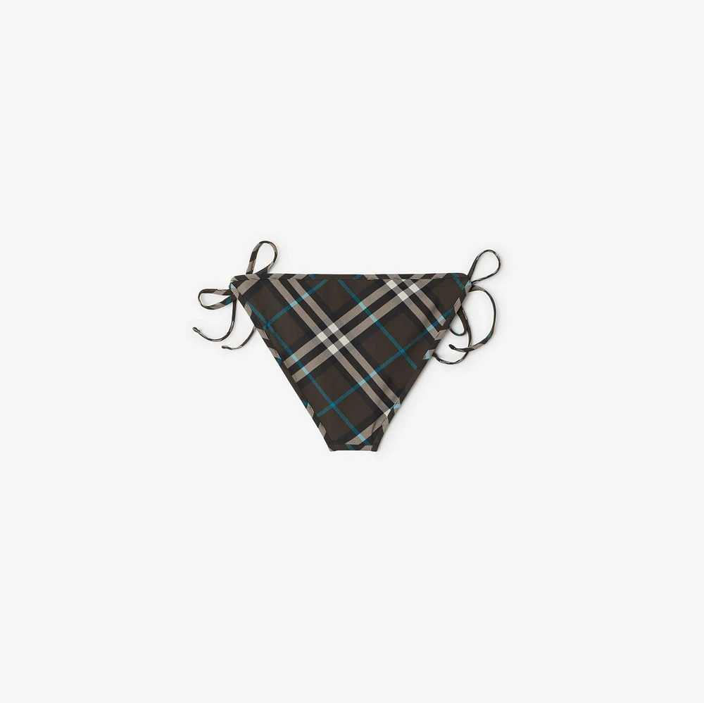 Check Bikini Briefs in Snug - Women, Nylon | Burberry® Official