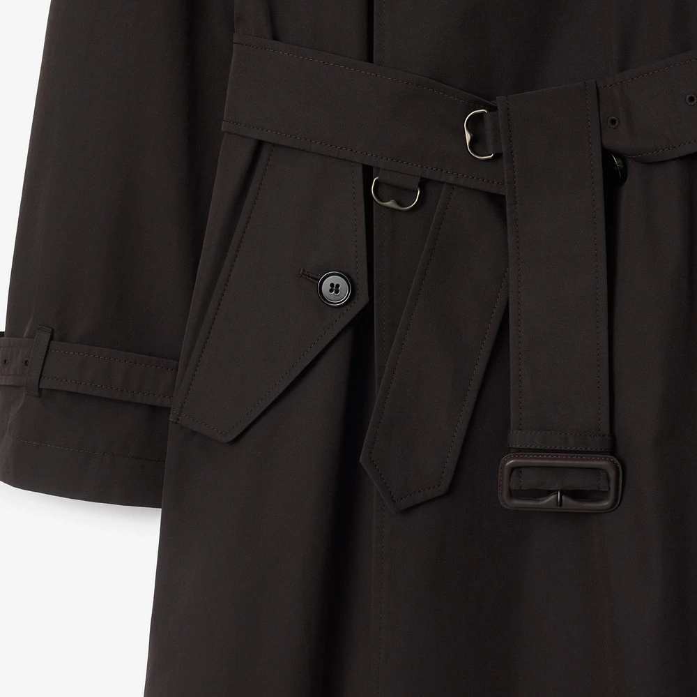 Mid-length Highgrove Gabardine Trench Coat in Cog - Men | Burberry® Official
