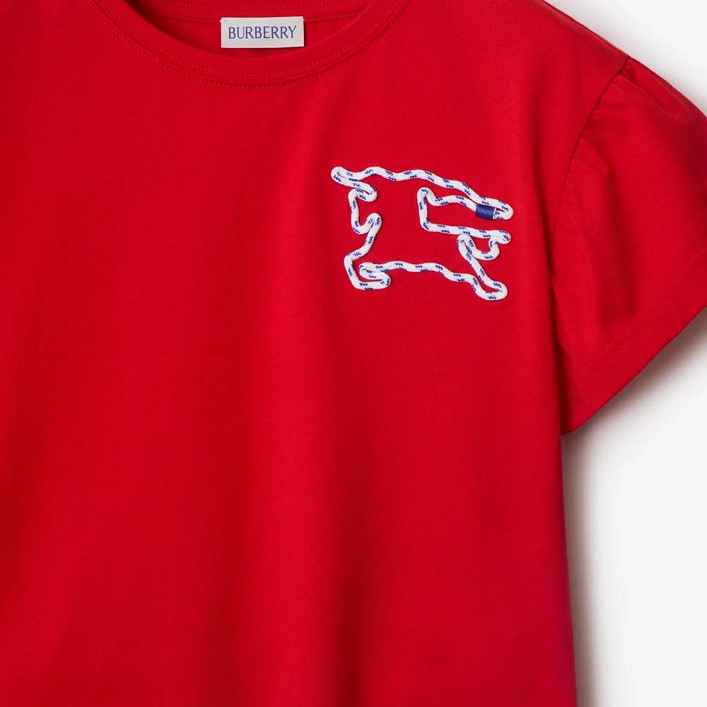 Laces EKD Cotton T-shirt in Pillar | Burberry® Official
