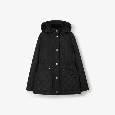 Quilted Nylon Jacket in Black - Women | Burberry® Official