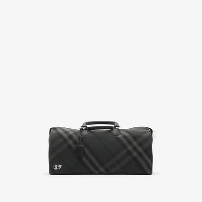 Grid Duffle Bag in Charcoal - Men, Nylon | Burberry® Official