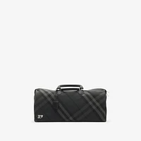 Grid Duffle Bag in Charcoal - Men, Nylon | Burberry® Official