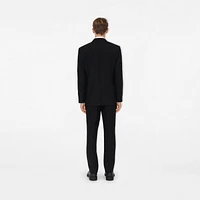 Wool Mohair Tailored Jacket in Black - Men | Burberry® Official