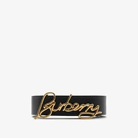 Reversible Leather Signature Belt in Black/soap - Women | Burberry® Official