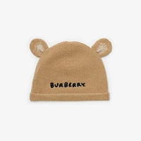 Thomas Bear Wool Beanie in Pale stone - Children | Burberry® Official