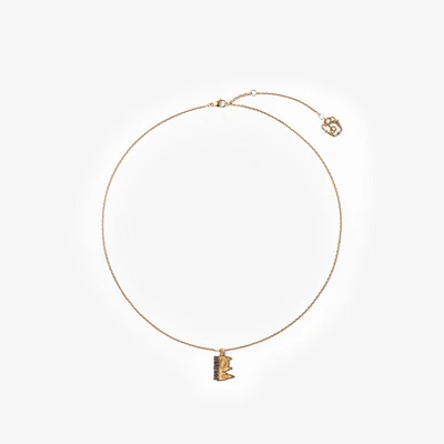 London Skyline Charm Necklace​ in Gold/multicolour - Women | Burberry® Official