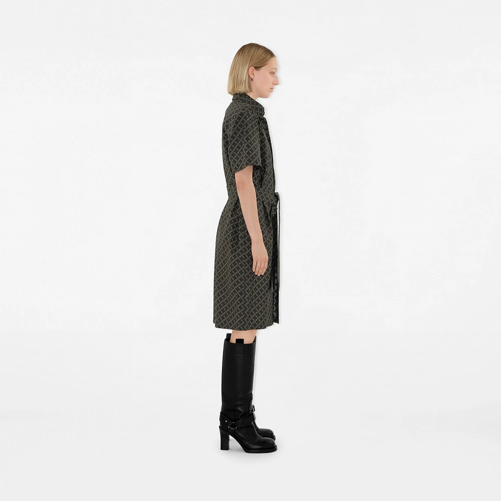 Check Cotton Shirt Dress in Snug - Women | Burberry® Official